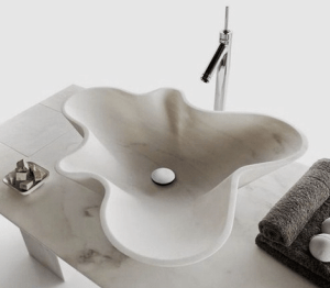 Фото акриловой раковины в ванной 